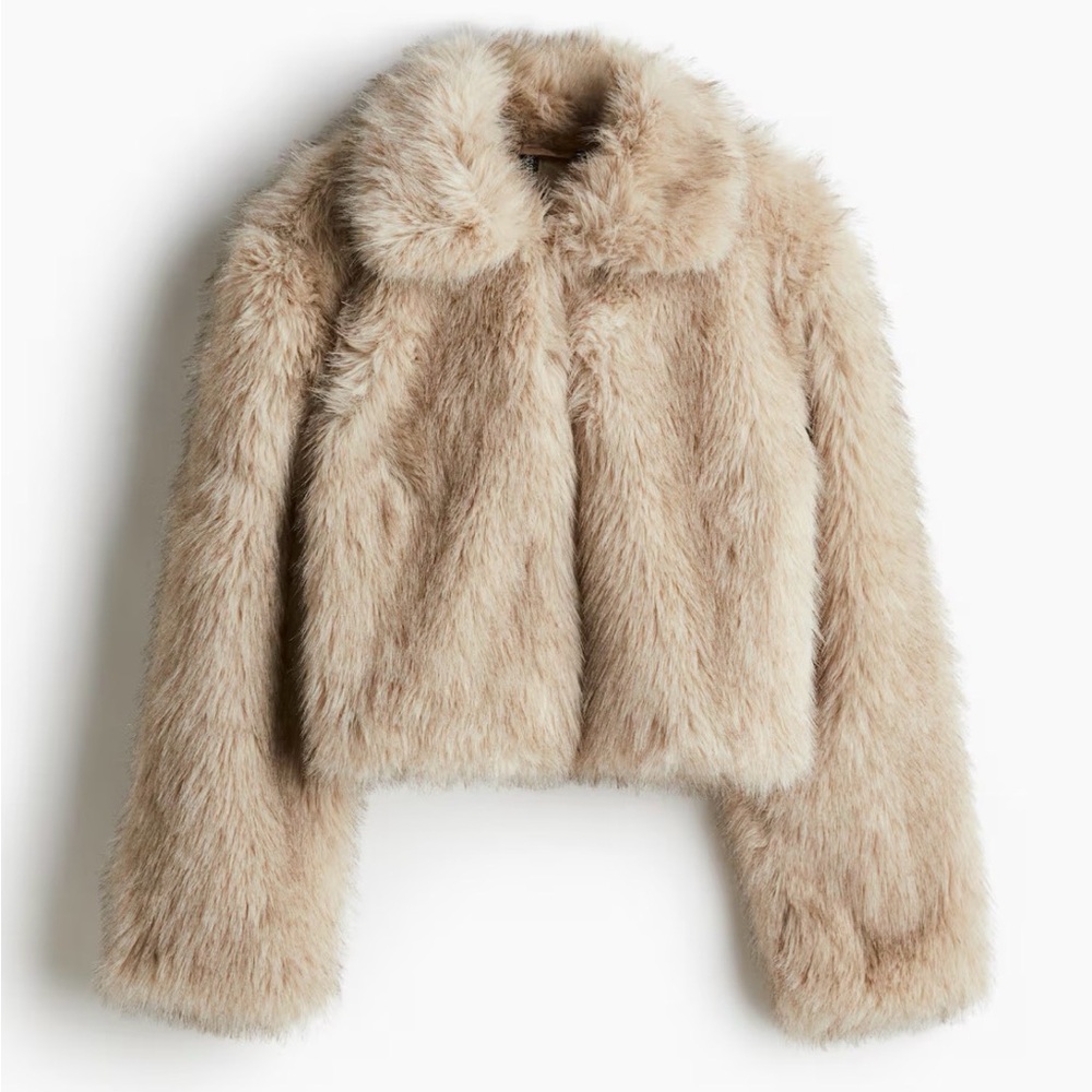 H&M Women’s Faux Fur Coat - Picture 2 of 3